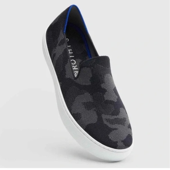 Rothy's The Original Slip On Sneaker in Grey Camo size 8.5 - Picture 1 of 11